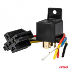 Rele 12V 40A 5-napainen pistokkeella Amio