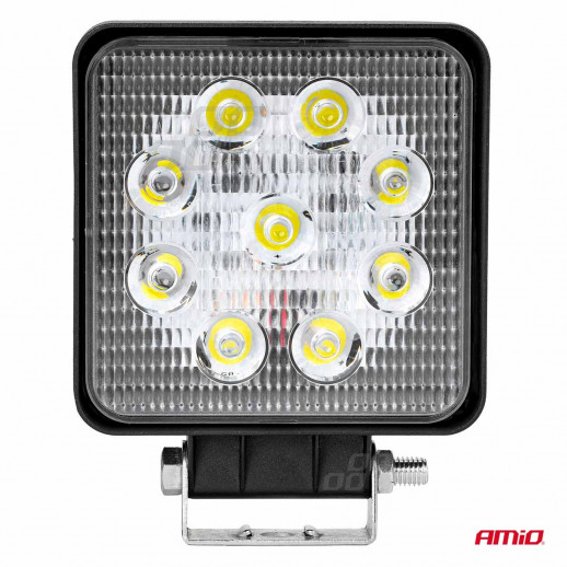 Työvalo neliö AWL07 9 LED FLOOD 9-36V Amio