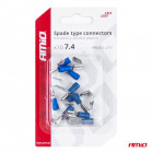 Connecteur de fil bleu femelle + mâle 7,4/6,3mm 1,5-2,5mm2 15A 10 pcs Amio