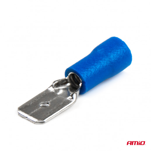 Connettore filo piatto blu 6,35mm 1,5-2,5mm2 15A 10 pz Amio