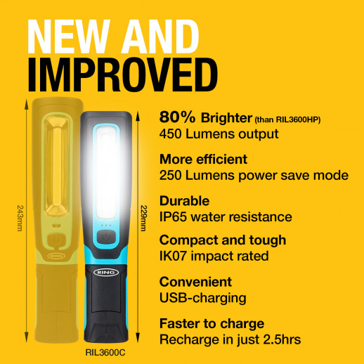 Työvalaisin MAGflex Twist LED paristorenkaalla