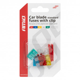 Sæt sikringer + Clip 6-delt Amio, 03380