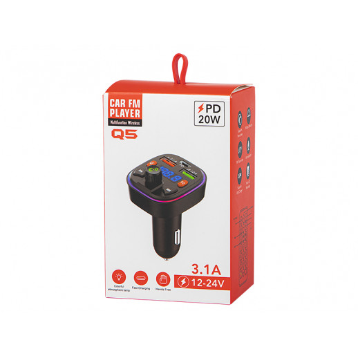 FM-lähetin Bluetooth 5.0+QC3.0 +PD 20W BLOW
