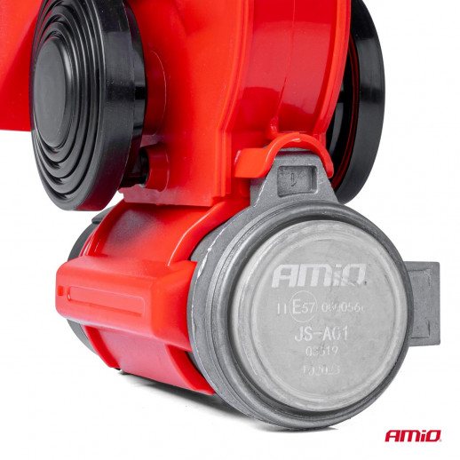 Сигнал красный 12В 118дБ с реле CHR-07 Amio