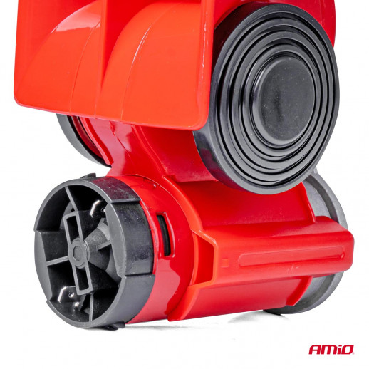 Сигнал красный 12В 118дБ с реле CHR-07 Amio