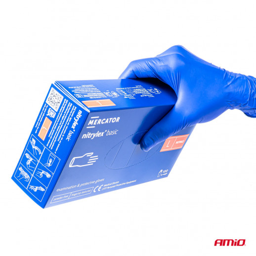 Darbinės pirštinės Nitrylex Basic dydis M 100 vnt