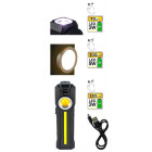 HQ työvalo paristolla Taskulamppu COB LED 300Lum