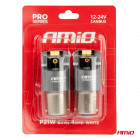 LED CANBUS PRO series BA15S P21W 4x3030 SMD White 12/24V AMIO