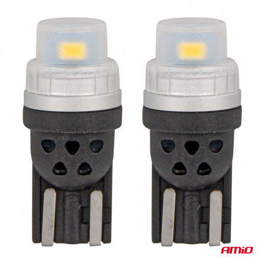 Bombillas LED 360° Serie Pure Light 2xSMD T10 12/24V Amio