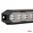 Vilkkuva neliömäinen strobo 4x3W LED R65 R10 12/24V Amio