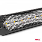 Vilkkuva neliömäinen vilkkuvalo 6x3W LED R65 R10 12/24V Amio