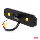 Vilkkuva neliömäinen vilkkuvalo 6x3W LED R65 R10 12/24V Amio