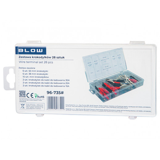 Crocodile set 28pcs Blow