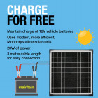 Akkulaturi Solar 20W 12V Ring