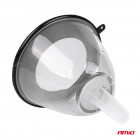 Entonnoir avec demi-couvercle transparent et filtre 13,5 cm Amio