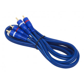 Câble RCA 6mm 1,5m bleu, 4305