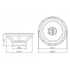 Autokaiuttimet 120W 165mm 2-kaistainen Blow