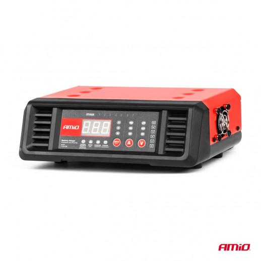 Akkulaturi digitaalinen 10A 6V/12V Amio