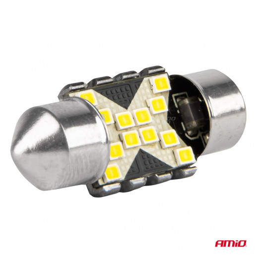 LED CANBUS 31mm festoon 2016 12SMD 12/24V Amio