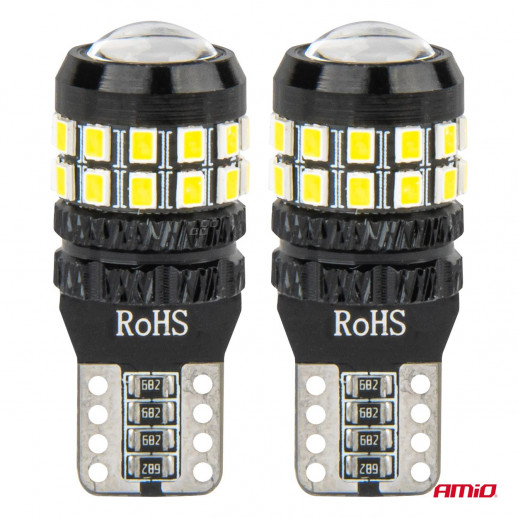 LED CANBUS T10 W5W 27SMD 2016 White 12V/24V Amio