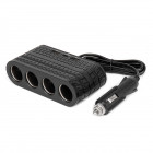 Sigaretisüütaja hargmik 4-auguga 2x USB A 1x USB C 12/24V 120W 80cm Amio