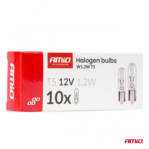 12V 1,2W Sokkel T5 Amio