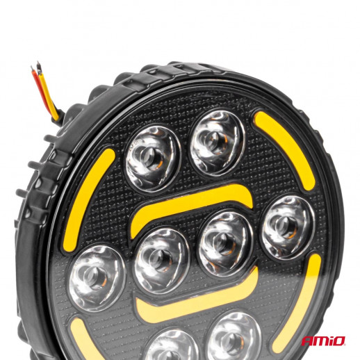 Töötuli+hoiatustuli AWL80 48W 2400lm 12-24V Amio