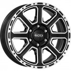Dotz Kalahari dark Black/polished 8x17 6x139.7 ET20 CB106,0 Flat 1150 kg OKASDBP20