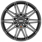 Fondmetal Thoe Glossy Black Machined 9x19 5x112 ET41 CB66,6 60° 775 kg RF18198