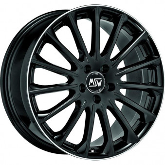MSW 30 Gloss Black+Diamond Lip 7,5x18 5x114.3 ET40 CB73,1 60° 725 kg W19319505TGA, 43253