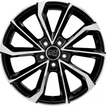 MSW 42 Gloss Black Full Polished 8x18 5x112 ET40 CB73,1 60° 770 kg W19354501T56, 43510