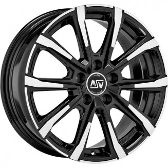 MSW 79 Gloss Black Full Polished 6,5x16 5x114,3 ET32 CB66,1 60° 600 kg W19332008T56, 44431