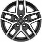 MSW 40 Van Gloss Black Full Polished 6,5x16 5x160 ET55 CB65,1 60° 1300 kg W19362009T56
