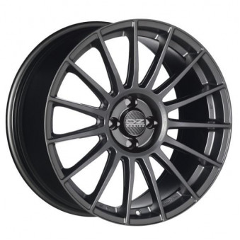 OZ Racing Superturismo LM Matt Graphite Silver Lettering 8x18 5x112 ET45 CB66,6 60° 680 kg W0185400646, 47152