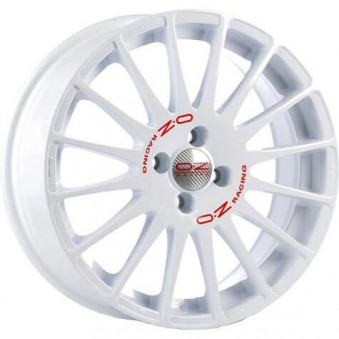 OZ Racing Superturismo WRC Race White Red Lettering 7x16 4x100 ET37 CB68,0 60° 615 kg W01895200W33 R16, 52050