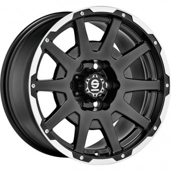 Sparco Dakar Matt Black Lip Polished+Rivets 8,5x17 5x120 ET0 CB65,1 R14 1150 kg W29088002M8, 48219