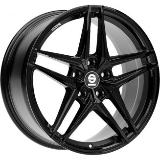 Sparco Record Gloss Black 7,5x17 5x100 ET48 CB63,3 60° 540 kg W29095501C5, 48165