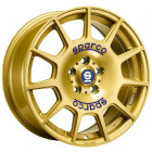 Sparco Terra Race Gold Blue Lettering 7,5x17 5x100 ET48 CB63,3 60° 610 kg W29047500B3