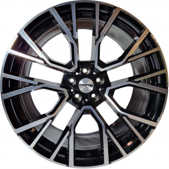 Nano 5769 Glossy Black Polished 10,5x21 5x112 ET43 CB66,6 60° 900 kg BK5769BP-512-105-43, 49740