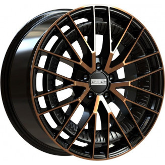 Fondmetal Kari Black Clearcoat Matt Bronze Machined 8x18 5x112 ET45 CB66,5 R14 830 kg RF19283, 59284