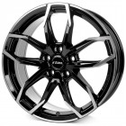 Rial Lucca diamond-black frontpolished 8x18 5x114.3 ET45 CB70,1 60° 750 kg LUC80845B83-1