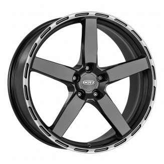 Dotz MarinaBay dark Gunmetal/polished lip 8,5x19 5x108 ET45 CB70,1 60° 780 kg OMA9LHFL45, 81235