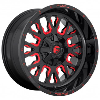 Fuel D612 Stroke Gloss Black Red Tinted Clear 10x22 6x139.7 ET-19 CB106,0 (PCD2: 6x135) 60° 1133 kg D61222009846, 94585