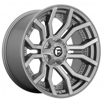 Fuel D713 Rage Platinum Brushed Gun Metal Tinted Clear 10x20 5x139.7 ET-18 CB87,1 (PCD2: 5x127) 60° 1133 kg D71320005747, 100647