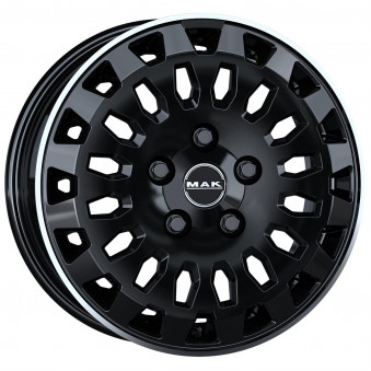 MAK Overland Gloss Black Mirror Ring 7x17 5x118 ET45 CB71,1 60° 1075 kg F7070RVGL45D, 81591