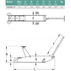 GARAGE JACK 1.4T HIGH LIFT 77-715MM 14T-HC77 COMPAC