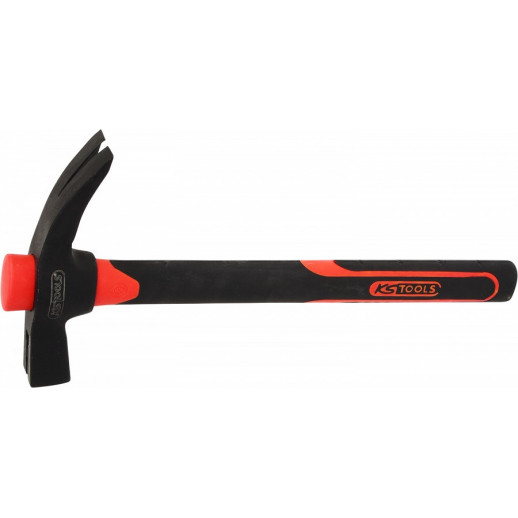 MARTEAU DE CONSTRUCTION AVEC GRIFFE AVEC ARBRE EN FIBRE 700G KS TOOLS