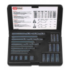 25-PCS. BROKEN BOLT DRILLING/SCREWING SET. M5-M16 KS TOOLS
