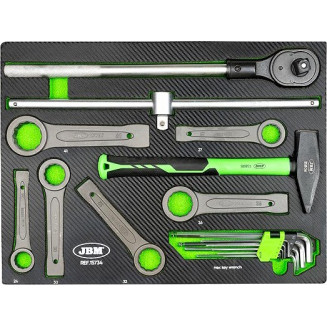 18-OS. LÖÖKSILMUSTE + LISATÖÖRIISTADE KOMPLEKT PU-PANEELIS JBM, 15734J