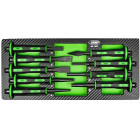 9-PIECE CHISEL-TORRE-CORE SET STEEL45C IN PU PANEL JBM